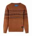 Kids' Sweater Knitted Cognac 104