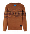 Kids' Sweater Knitted Cognac 116
