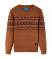 Kids' Sweater Knitted Cognac 92