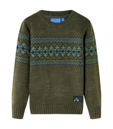 Kids' Sweater Knitted Khaki 104