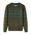 Kids' Sweater Knitted Khaki 104
