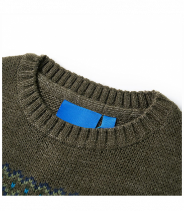 Kids' Sweater Knitted Khaki 116