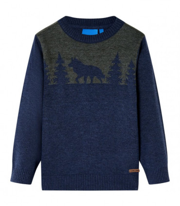 Kids' Sweater Knitted Navy 116