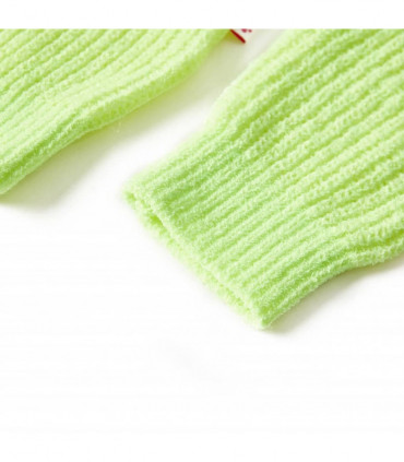 Kids' Sweater Knitted Neon Yellow 116