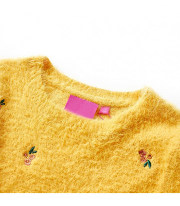 Kids' Sweater Knitted Ochre 92
