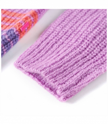 Kids' Sweater Stripes Knitted Lilac and Pink 92