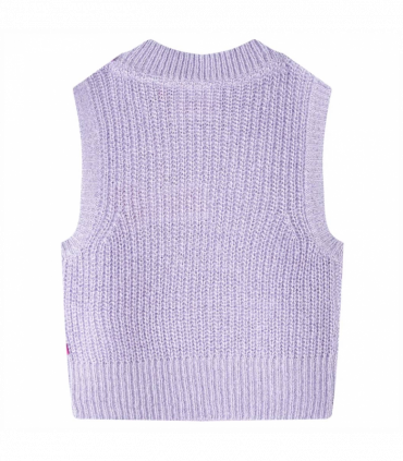 Kids' Sweater Vest Knitted Light Lilac 104