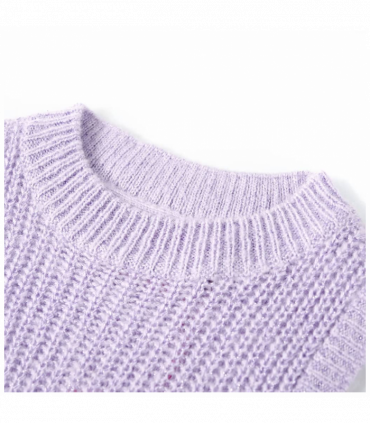Kids' Sweater Vest Knitted Light Lilac 116