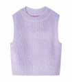 Kids' Sweater Vest Knitted Light Lilac 92