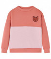 Kids' Sweatshirt Colour Block Pink 116