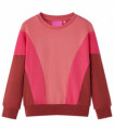 Kids' Sweatshirt Colour Block Pink and Henna 104