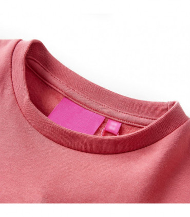 Kids' Sweatshirt Colour Block Pink and Henna 104
