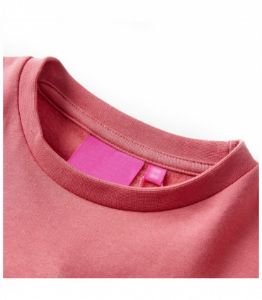 Kids' Sweatshirt Colour Block Pink and Henna 128