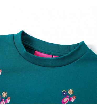 Kids' Sweatshirt Dark Green 128