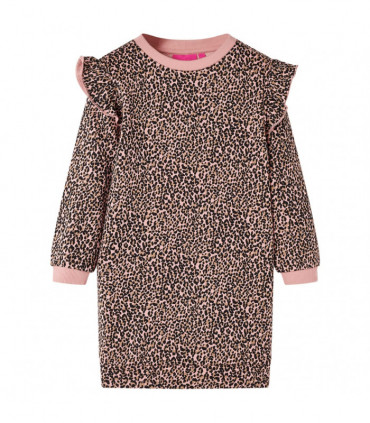Kids' Sweatshirt Dress Medium Pink 92