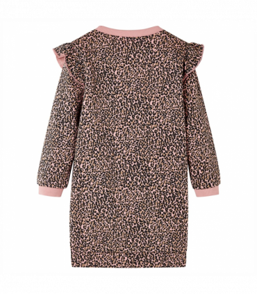 Kids' Sweatshirt Dress Medium Pink 92