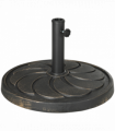 Outsunny 18kg Round Resin Garden Parasol Base for Poles of 38mm-48mm