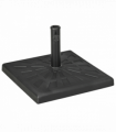 Outsunny 19kg Square Resin Garden Parasol Base for Poles of 32mm, 38mm, 48mm