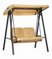Outsunny 2 Seater Garden Outdoor Swing Chair Hammock with Adjustable Canopy