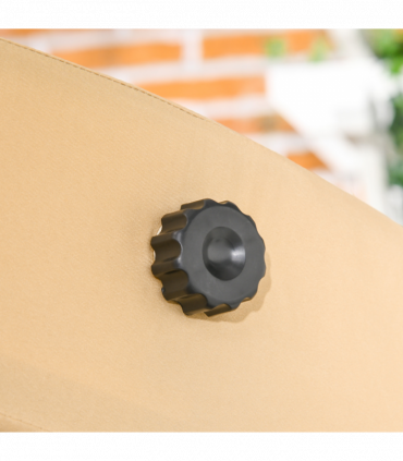 Outsunny 2 Seater Garden Outdoor Swing Chair Hammock with Adjustable Canopy