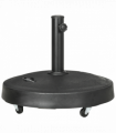 Outsunny 23.5kg Round Resin Garden Parasol Base for Poles of 38mm-48mm
