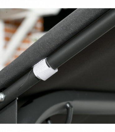 Outsunny 3-person Rattan Swing Chair, Hanging Bench w/ Stand, Adjustable Canopy