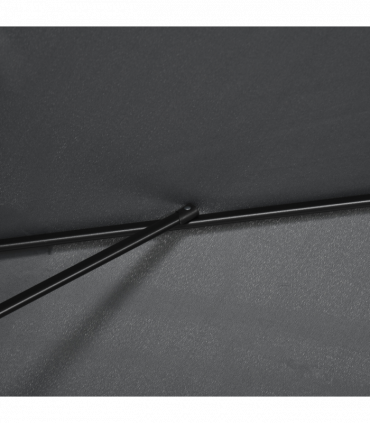 Outsunny 3x2m Patio Parasol Canopy Tilt Crank 6 Ribs Sun Shade Garden Black