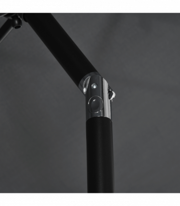 Outsunny 3x2m Patio Parasol Canopy Tilt Crank 6 Ribs Sun Shade Garden Black