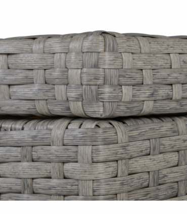 Outsunny 4 PCs Rattan Wicker Sofa Set Conservatory Furniture w/ Side Storage Box