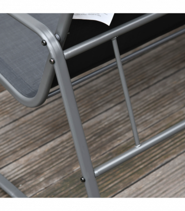 Outsunny 4 Piece Garden Furniture Set Patio Sofa Set w/ Chairs, Glass Top Table