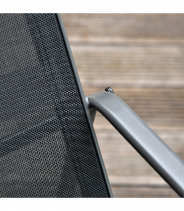 Outsunny 4 Piece Garden Furniture Set Patio Sofa Set w/ Chairs, Glass Top Table