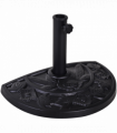 Outsunny 9kg Half Round Parasol Umbrella Base Resin Outdoor Garden Furniture