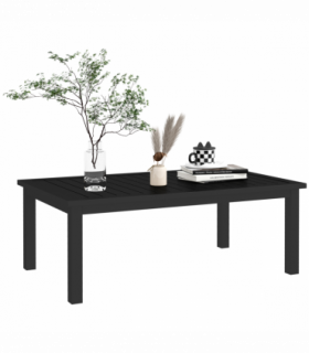 Outsunny Aluminium Outdoor Coffee Table Patio Table, Black