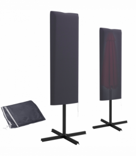 Outsunny Cantilever Umbrella Cover Outdoor Parasol UV Protector w/ Rod, Zipper