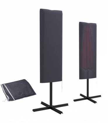 Outsunny Cantilever Umbrella Cover Outdoor Parasol UV Protector w/ Rod, Zipper