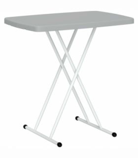 Outsunny Folding Coffee Table, Height Adjustable Bistro Table, Charcoal Grey