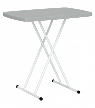 Outsunny Folding Coffee Table, Height Adjustable Bistro Table, Charcoal Grey