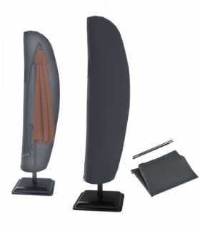 Outsunny Parasol Cover, Patio Cantilever Cover, Banana Umbrella Protector Grey