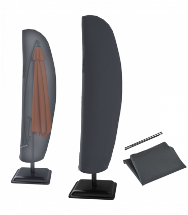 Outsunny Parasol Cover, Patio Cantilever Cover, Banana Umbrella Protector Grey