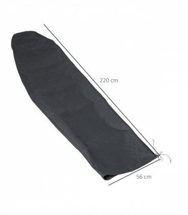 Outsunny Parasol Cover, Patio Cantilever Cover, Banana Umbrella Protector Grey