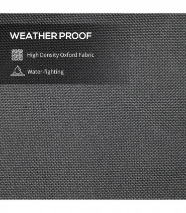 Outsunny Parasol Cover, Patio Cantilever Cover, Banana Umbrella Protector Grey