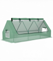 Outsunny Portable Small Polytunnel with Mesh Windows, 240x90x90cm
