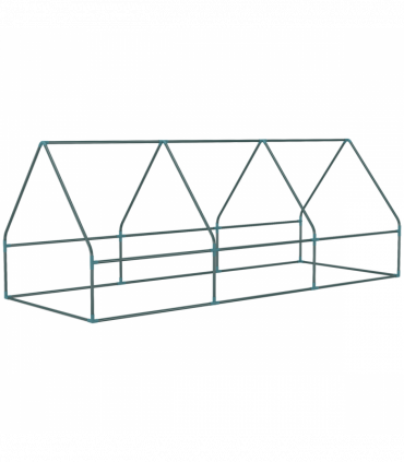 Outsunny Portable Small Polytunnel with Mesh Windows, 240x90x90cm