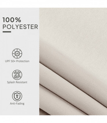 Outsunny Replacement Canopy for 3 x 2.5 m Awning (Fabric Only), Cream White