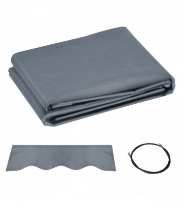 Outsunny Replacement Canopy for 3 x 2.5 m Awning (Fabric Only), Grey