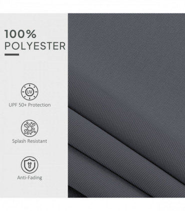 Outsunny Replacement Canopy for 3 x 2.5 m Awning (Fabric Only), Grey