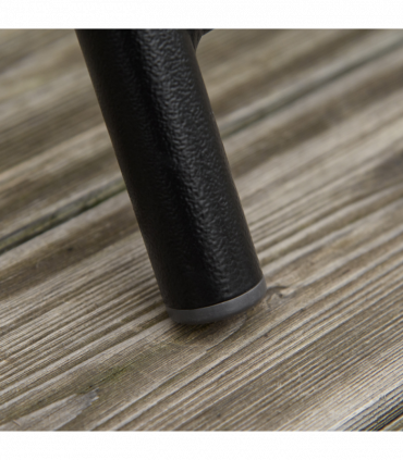 Patio Bistro Set Folding Chairs Garden Coffee Table for Balcony Grey Outsunny