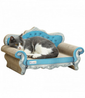 PawHut 2 in 1 Cardboard Cat Scratching Board with Catnip for Indoor Cats