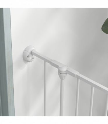 PawHut 2 in 1 Dog Pen, Safety Pet Gate, 6 Panels, for Medium Dogs, 90Hcm - White