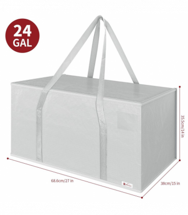 Moving Bags GREY 38 x 68.6 x 35.5 cm Polypropylene Set of 8 Bags 50kg 24 Gallons